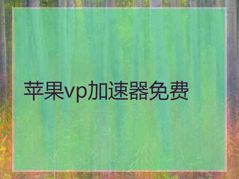 苹果vp加速器免费