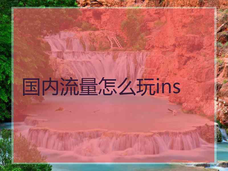 国内流量怎么玩ins